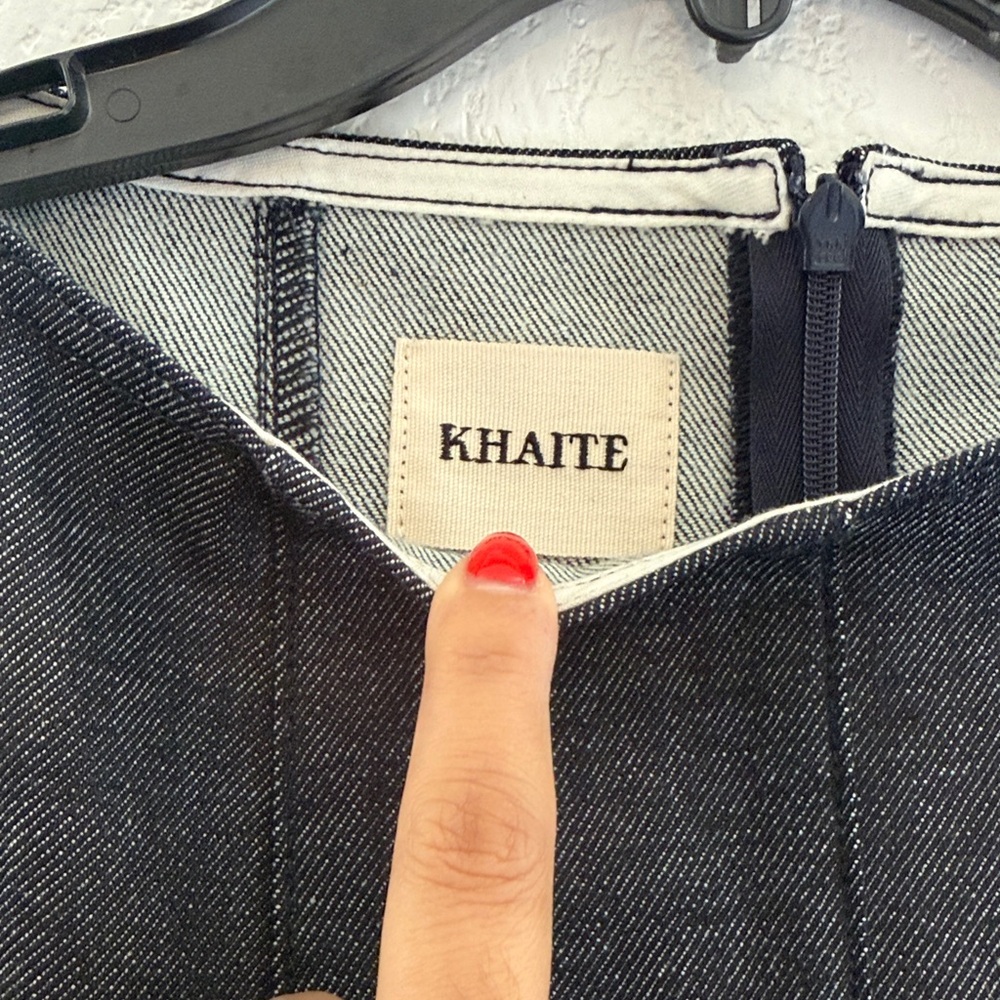 KHAITE Mags Denim Dress - Picture 3 of 7